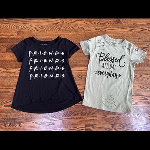 Lot of 2 girls tops sz M